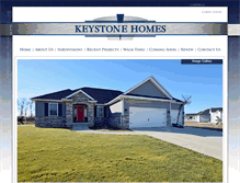 Tablet Screenshot of keystonehomesintroy.com